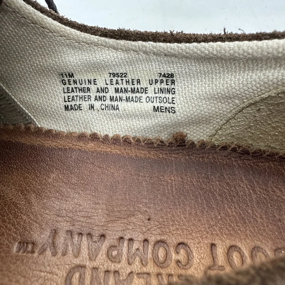 Timberland Boot Company brown leather oxfords Nubuck‎ Men's size 11